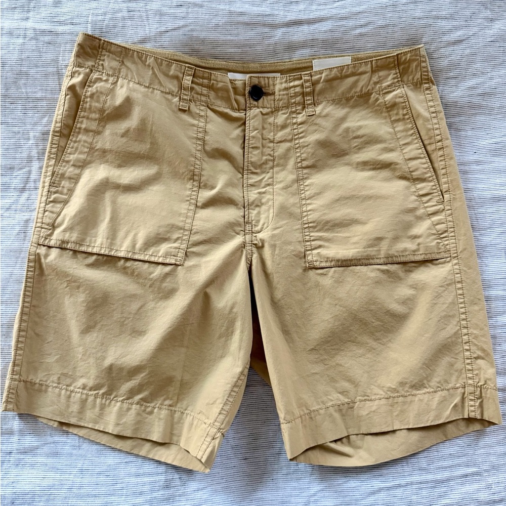 Billy Reid Everett Short - Lightweight Cotton - Sz 32 - Khaki